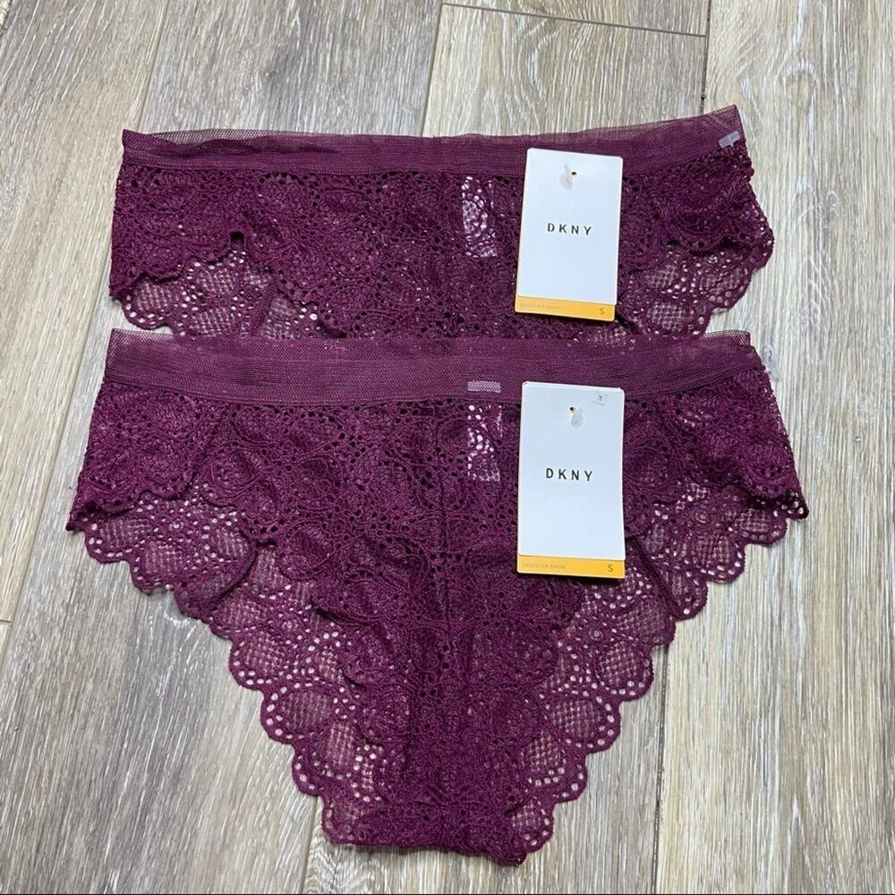 DKNY Brazilian Bikini Lace Panties Size Small
